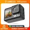 CERASTES Action Camera 5K 4K 60FPS WiFi Anti-shake Dual Screen 170° Wide Angle 30m Waterproof Sport Camera with Remote Control 1