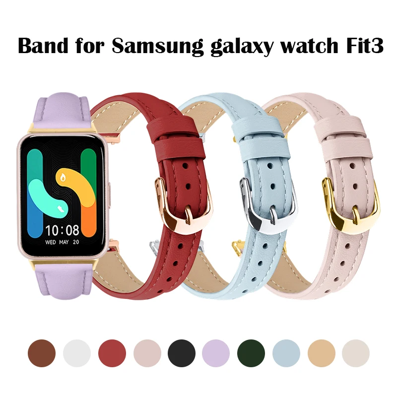 Slim Leather Business Sport Band Replacement Adjustable Wristband