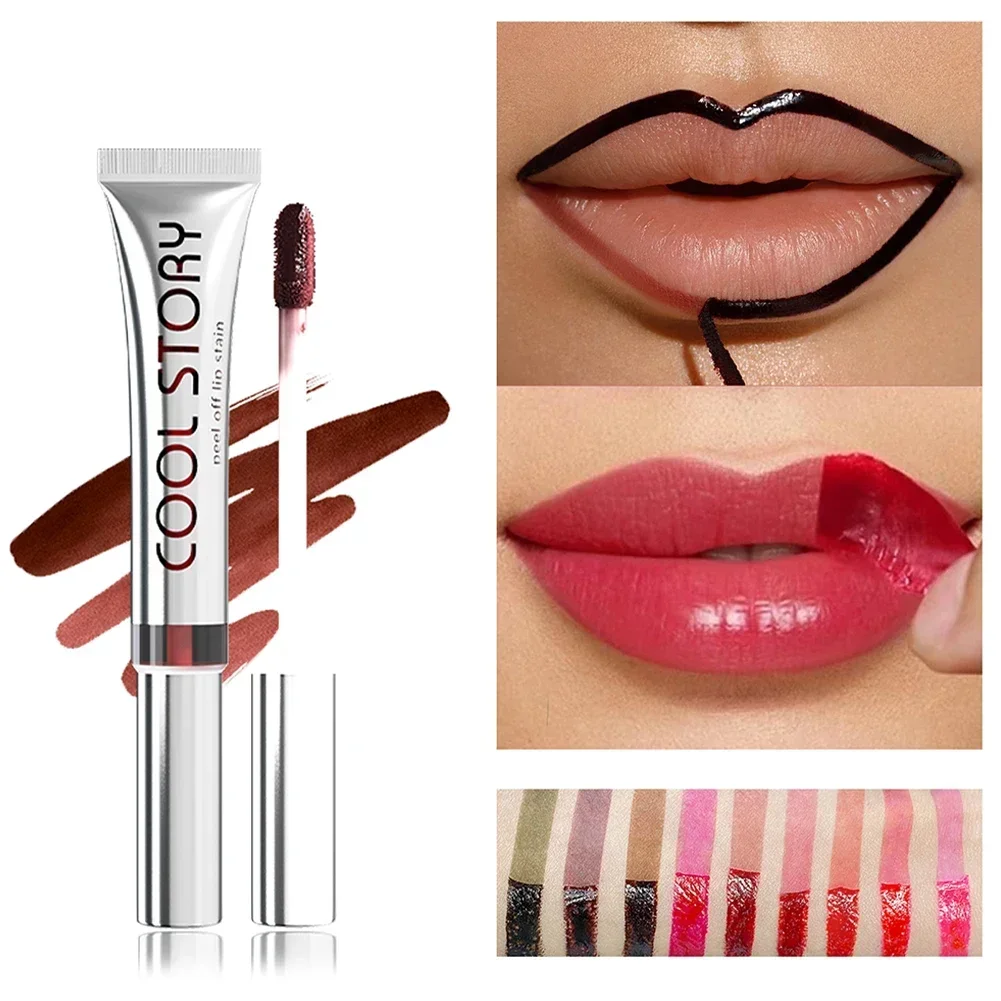 Lip Makeup Set, Built-In Lip Liner Outline + Matte Lip Gloss Fill In, Non-Drying Rich Color Payoff Multi-Task Lip Cosmetic - 3