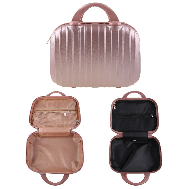 

14in Cosmetic for Case Luggage Small Travel Portable Carrying Suitcase for Makeu