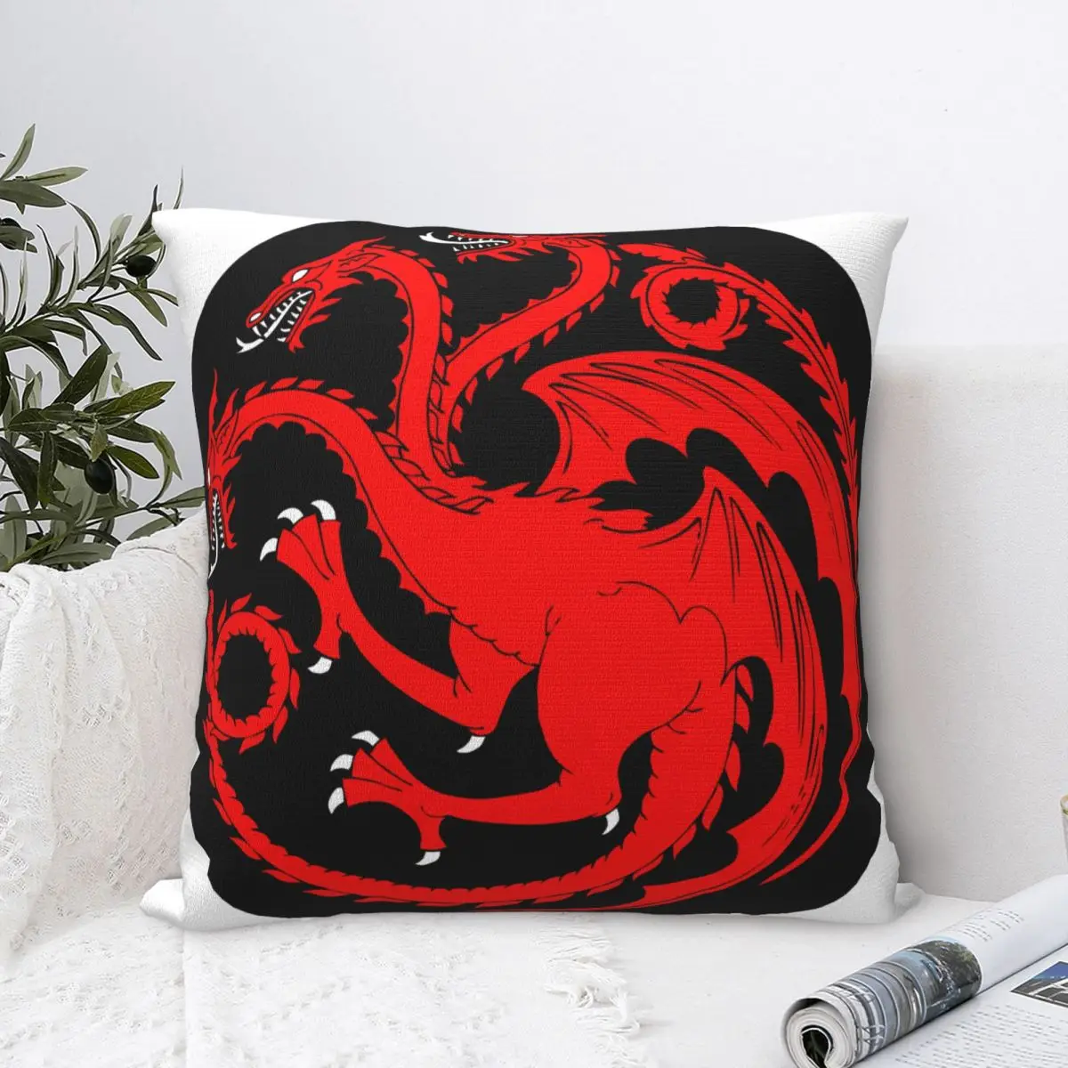 House Targaryen Square Pillow Case for Sofa Throw Pillow