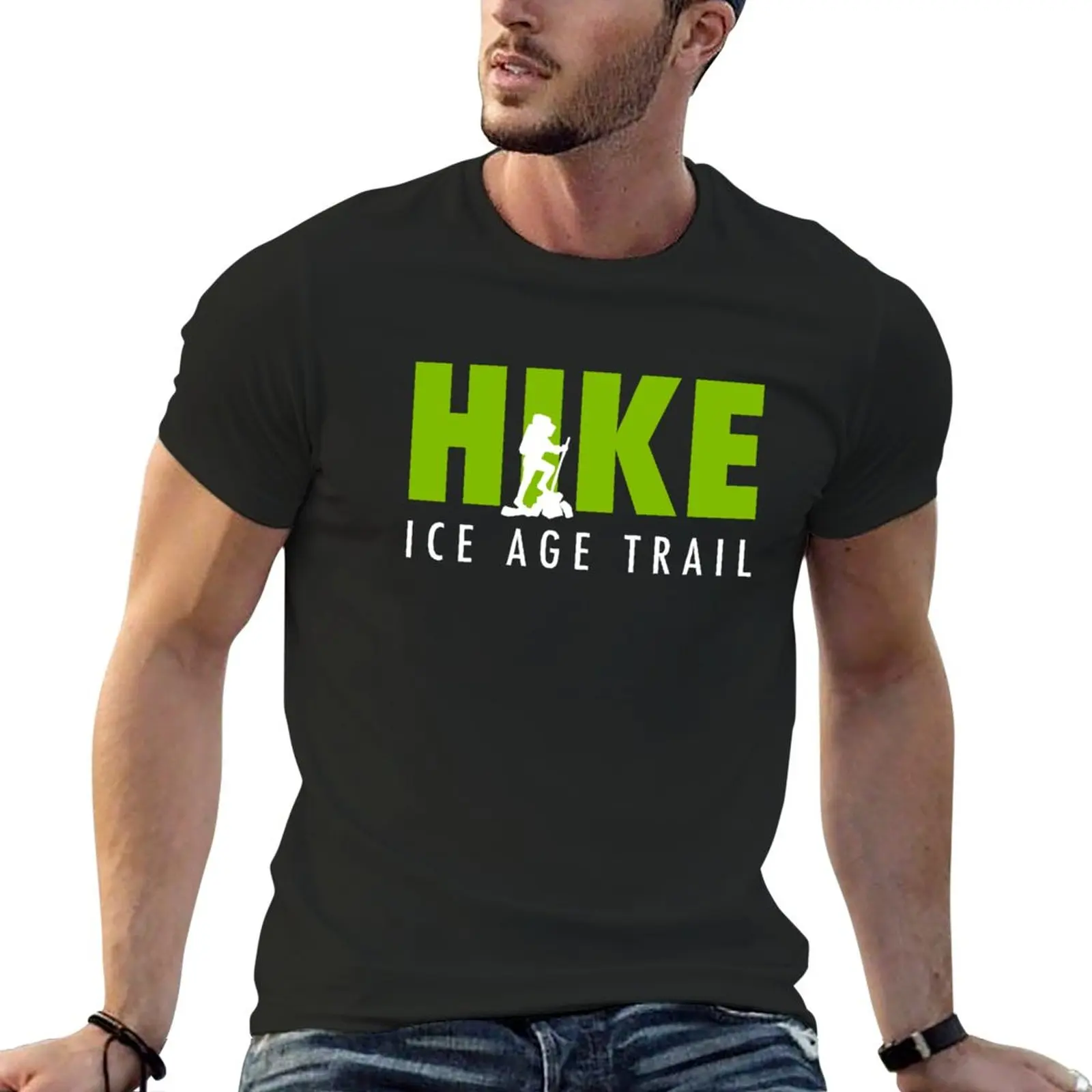 New Hike Ice Age Trail - National Scenic Trail T-Shirt Camicia Ad Asciugatura Rapida Magliette Grafiche T-Shirt Da Uomo