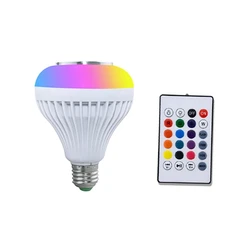 Colorful RGB Smart LED Speaker Bulb with Remote Control - 3 pcs (RGB)