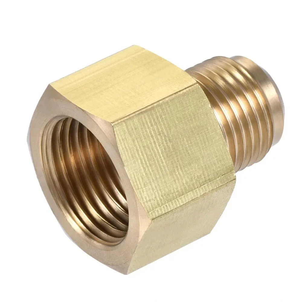SAE Female To SAE Male Flare Adaptor 1/4 3/8 1/2 3/4 To 1/4 3/8 1/2 5/8 Propane Natural Gas Reducer Air Conditioner