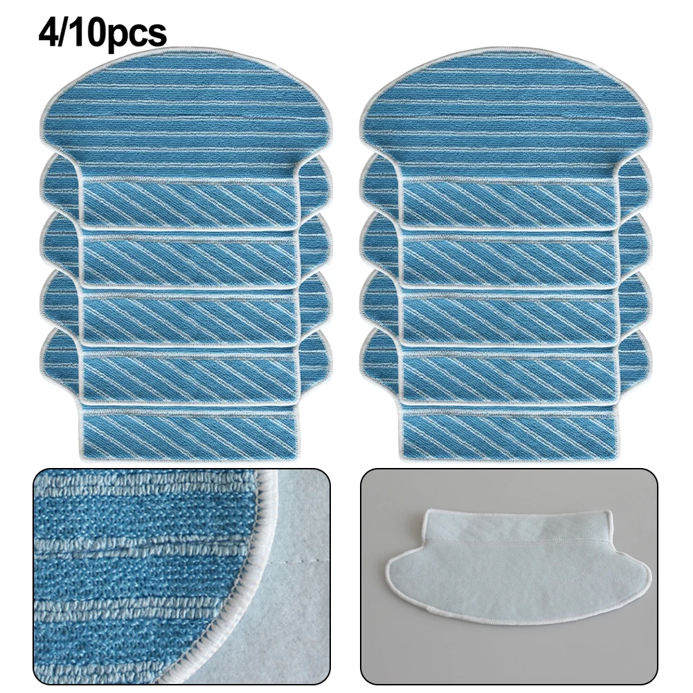 

4/10pcs Microfiber Blue Mop Cloth Pads For Blaupunkt For BLUEBOT XSMART BPK-VCBB1XS Robotic Vacuum Cleaner
