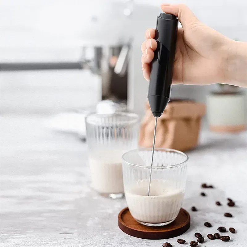 StainlessSteelHandheldMilkFrotherElectricMilkFoamerBlender
