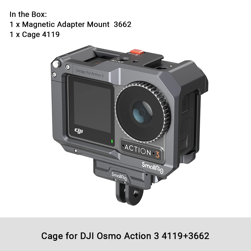 Dji Mic NEEWER Action Action Camera Cage,Metal Protective