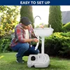 Portable Camping Sink w/Towel Holder & Soap Dispenser  Worksites, Camping – SLCASN18, Standard, White 4
