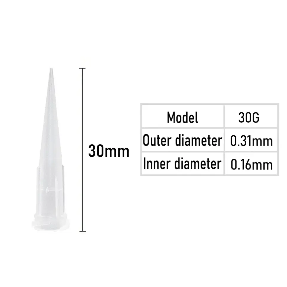10pcs Luer Lock TT Tapered Tips Precision Liquid Syringe Dispenser Needles Tips 30mm 10/11/13/14/15/16/18/20/21/22/23/25/27/30G image 12
