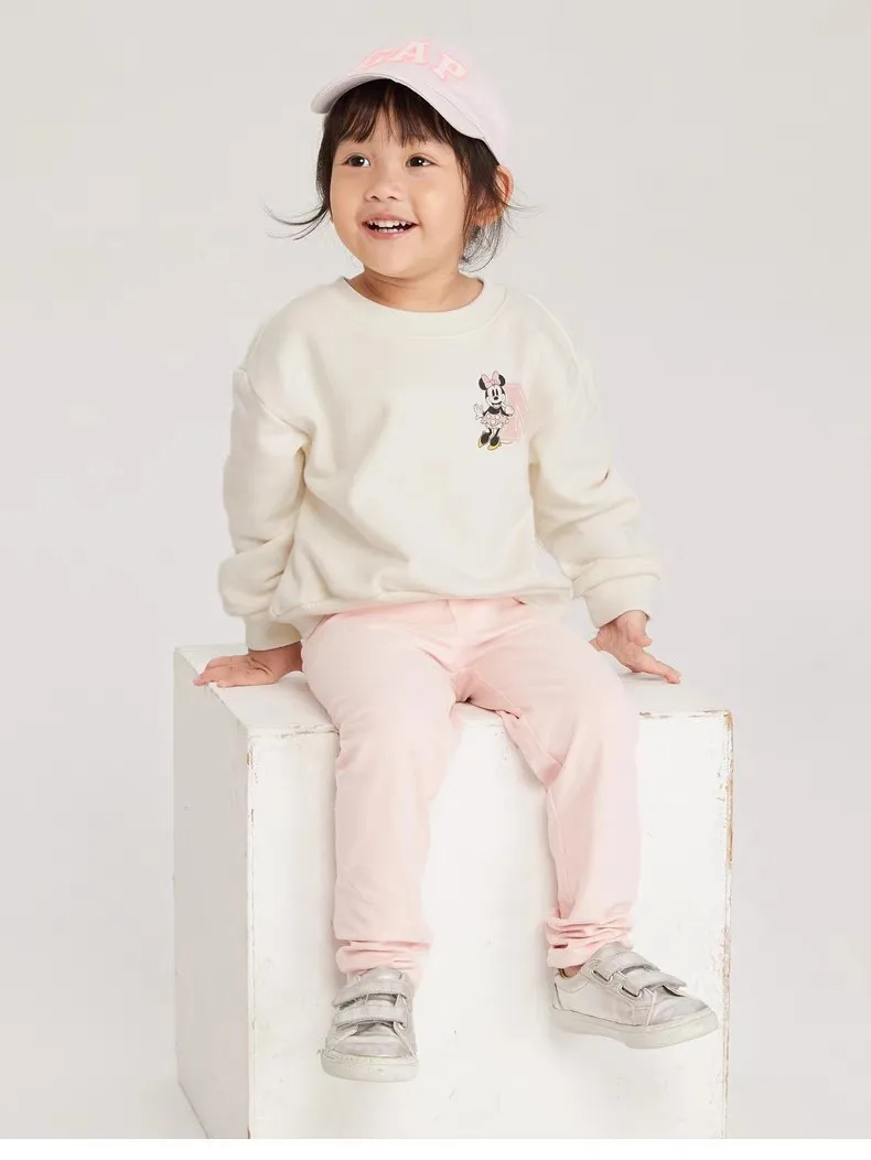 Minnie Pattern Sweatshirt Girl Clothing Tops Fashion Loose Baby Long Sleeved Tops Round Collar Hoodies Base Shirt Autumn girl sweatshirt,kids sweatshirt