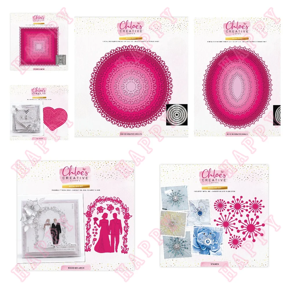 

Metal Cutting Die Stamen Squares Ovals Circles Scrapbook Diary Decoration Paper Craft Embossing Template DIY Greet Card Handmade