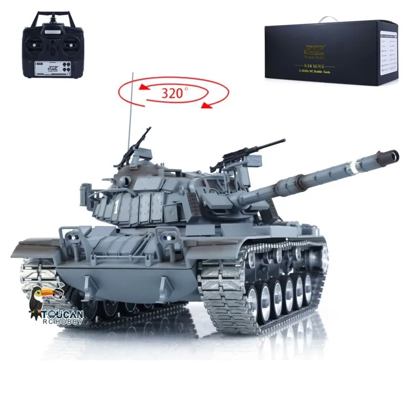 통데 1/16 RC 탱크 M60W 무선 조종 RTR 배틀 탱크 금속 트랙 휠 BB 락 암 기프트 무선 조종 TH23296