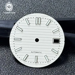 Ice - Blue Dial with Green Lume for Automatic Movement Watches, 30.5mm (D09 white)