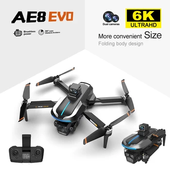 With Dual Camera Positioning Aerial Photography Laser Obstacle Avoidance Four Axis Aircraft AE8 EVO Drone 4K Professional GPS