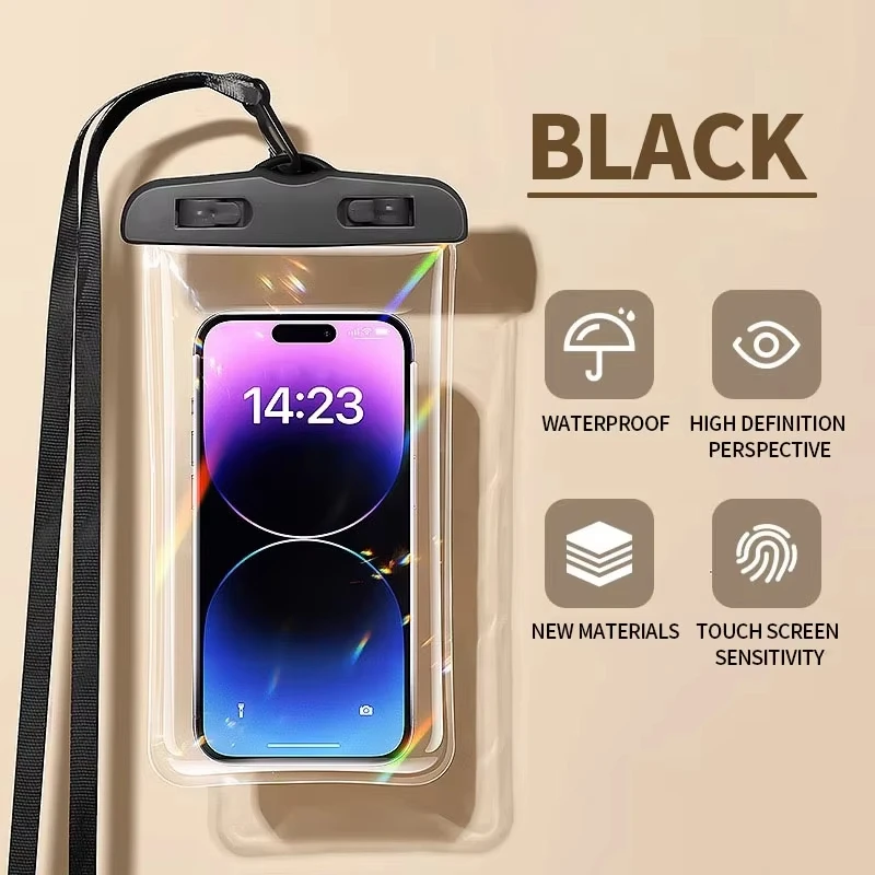 Custodia impermeabile per telefono Drift Diving Borsa da nuoto Borsa subacquea asciutto Custodia per telefono Sport acquatici Spiaggia Piscina Sci