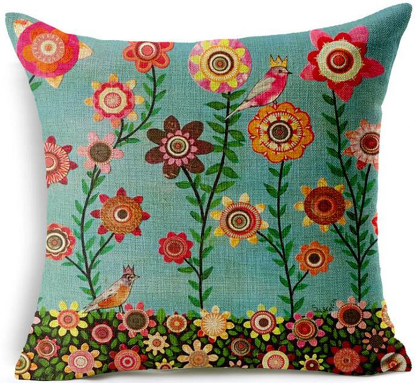 45x45cm cozy couch Cushion colorful Trees Printed home sofa pillow Bed