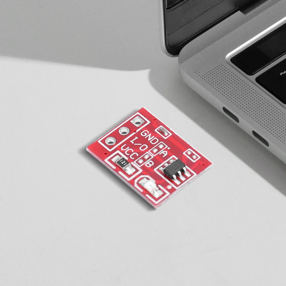 TTP223 터치 버튼 모듈 커패시터 유형 2.5V-5.5V 버튼 센서 모듈 단일 채널 자동 잠금 단방향 변환