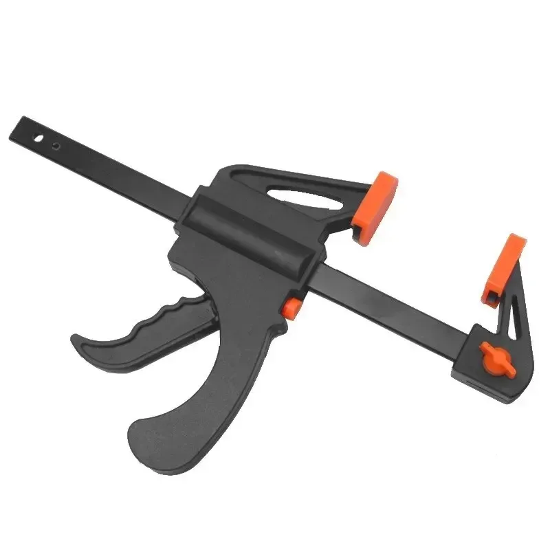 Woodworking Clamp 4 Inch Work Bar Clip Set 2PCS Hard Quick Ratchet Release DIY Carpentry Hand Tool