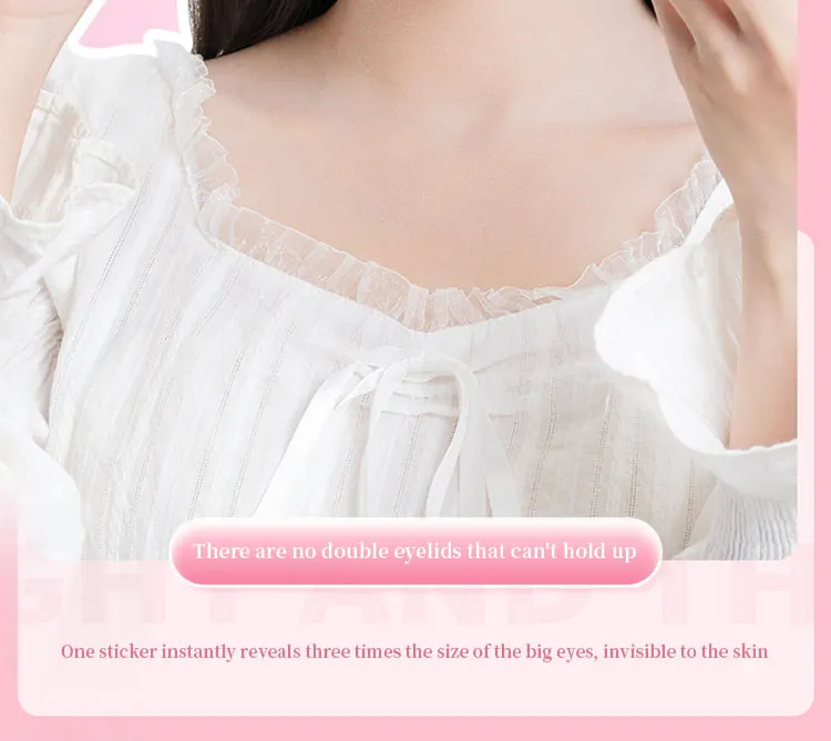 240 PCS Natural Invisible Double Eyelid Tape With Box, Waterproof And Long-lasting Shaping, Convenient Storage Beauty Tools