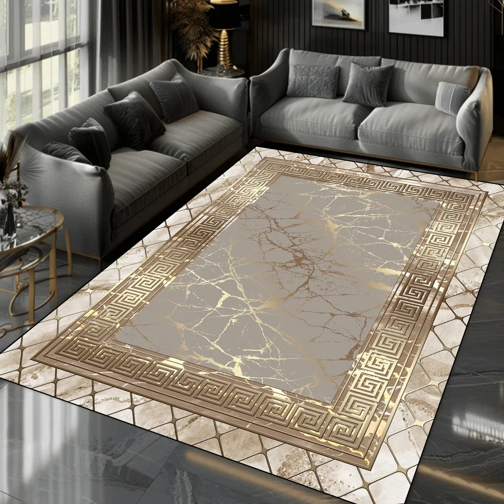 Nordic Luxury High-end Living Room Carpet Home Decoration Modern Bedroom Large Area Rugs Elastic Washable Non-slip Door Mat 3