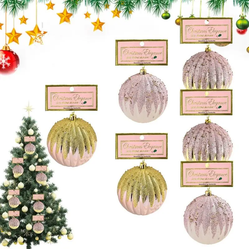 thumbnail image 1 of Juego de 100 bolas navideñas de 3/4/6 cm, delicadas bolas galvanizadas impermeables, coloridas, irrompibles, para decoración de árbol de Navidad, 1 of 5