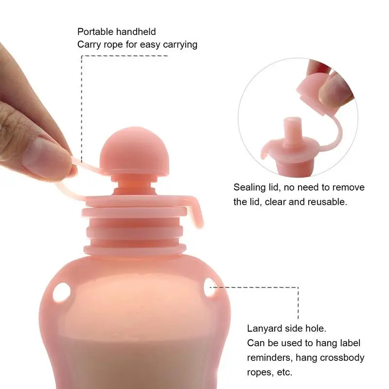 Resuable Breast Milk Storage Bags Silicone Leakproof Containers For Breastmilk Freezer Storing Fruit Purees Juice Accessories 2