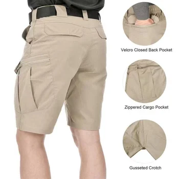 Men Outdoor Cargo Military Tactical Shorts Summer Waterproof Urban Shorts Trekking Camping Hiking Panttdoor Army Military Sport 3