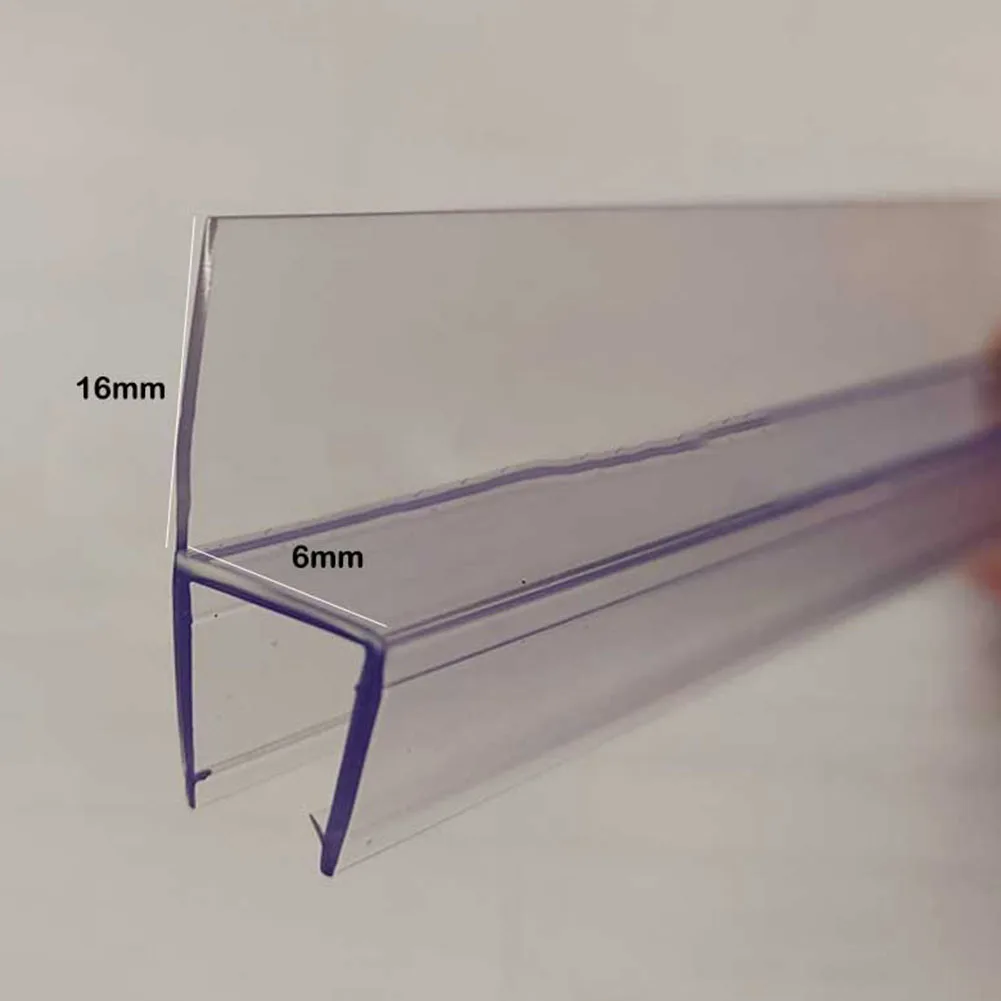 

Transparent Shower Door Seal 2pcs 50cm Rubber Strip Water Deflector for Wet and Dry Separation Easy Installation
