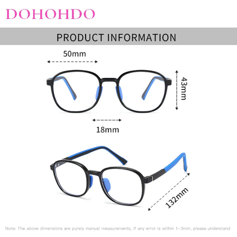Kids Blue Light Glasses Without Graduation Child Clear Computer Spectacles Zero Prescription Medical Glasses Ultra Light Frames