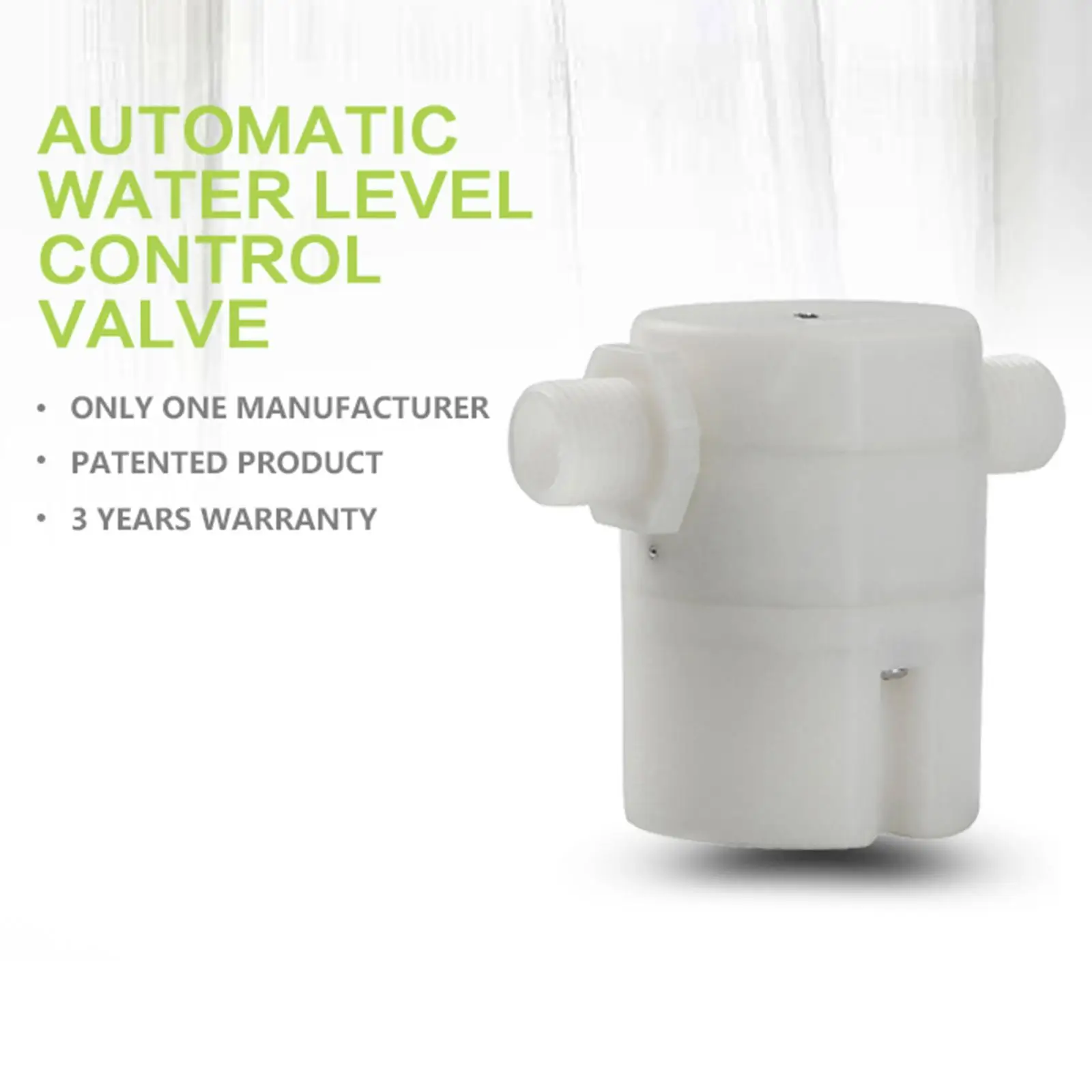 Water Valve 1/2" Side Inlet Durable Float Valve For Solar Water Tank