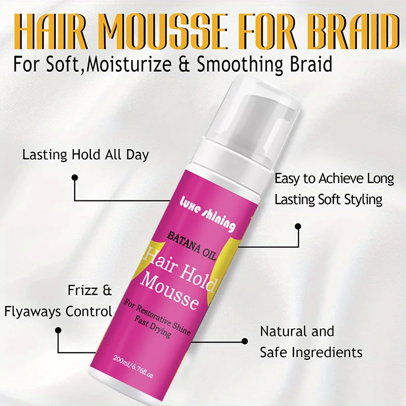 BATANA OIL Curl Mousse Styling Curly hair Mousse Styling Hair foam mousse