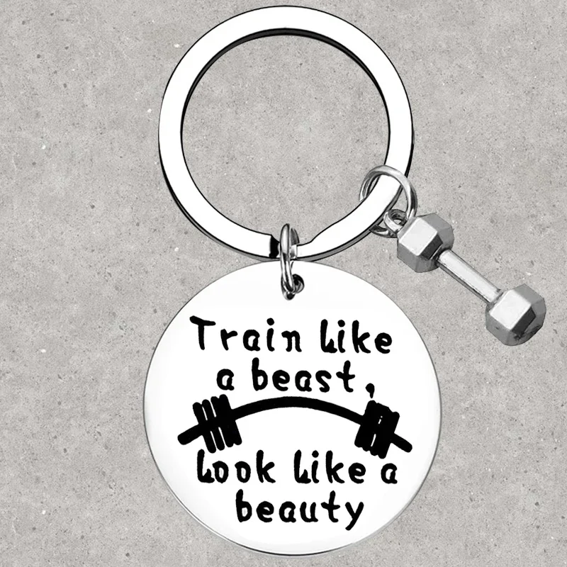 

Hot Workout Gift Keychain Fitness Gift Key Rings Bodybuilder Gifts
