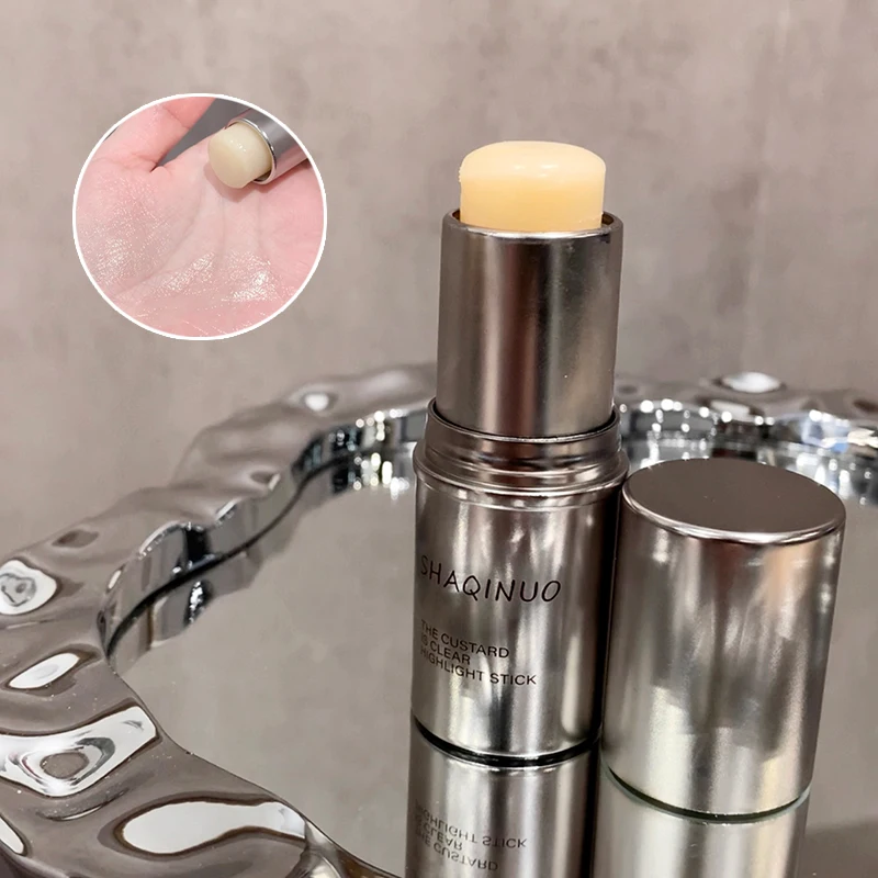 thumbnail image 1 of Custard Clear Light Stick Moisturizing Gloss Creamy Muscle Korean Makeup Blush Stick, 1 of 4