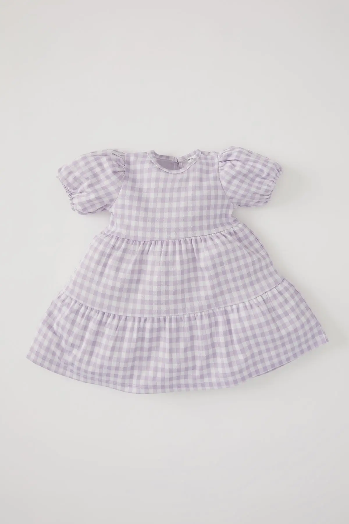 

Baby Girl Gingham Short Sleeve Dress V2561A221SM Clothing