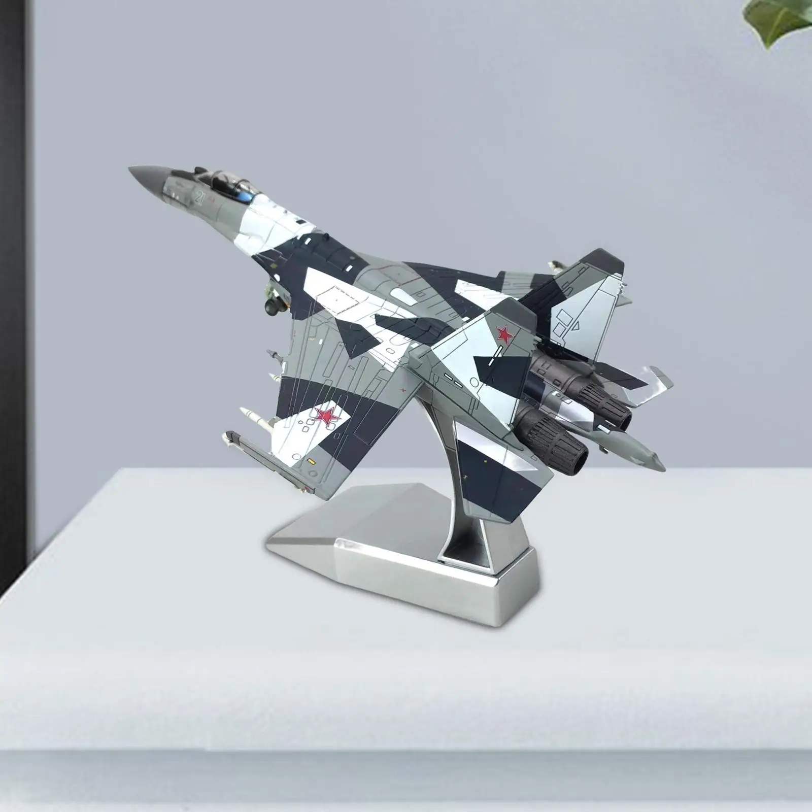 1/100 Sukhoi SU-35 Metal Plane Model With Display Stand Collectibles Airplane Room Decoration Boy Gift 3