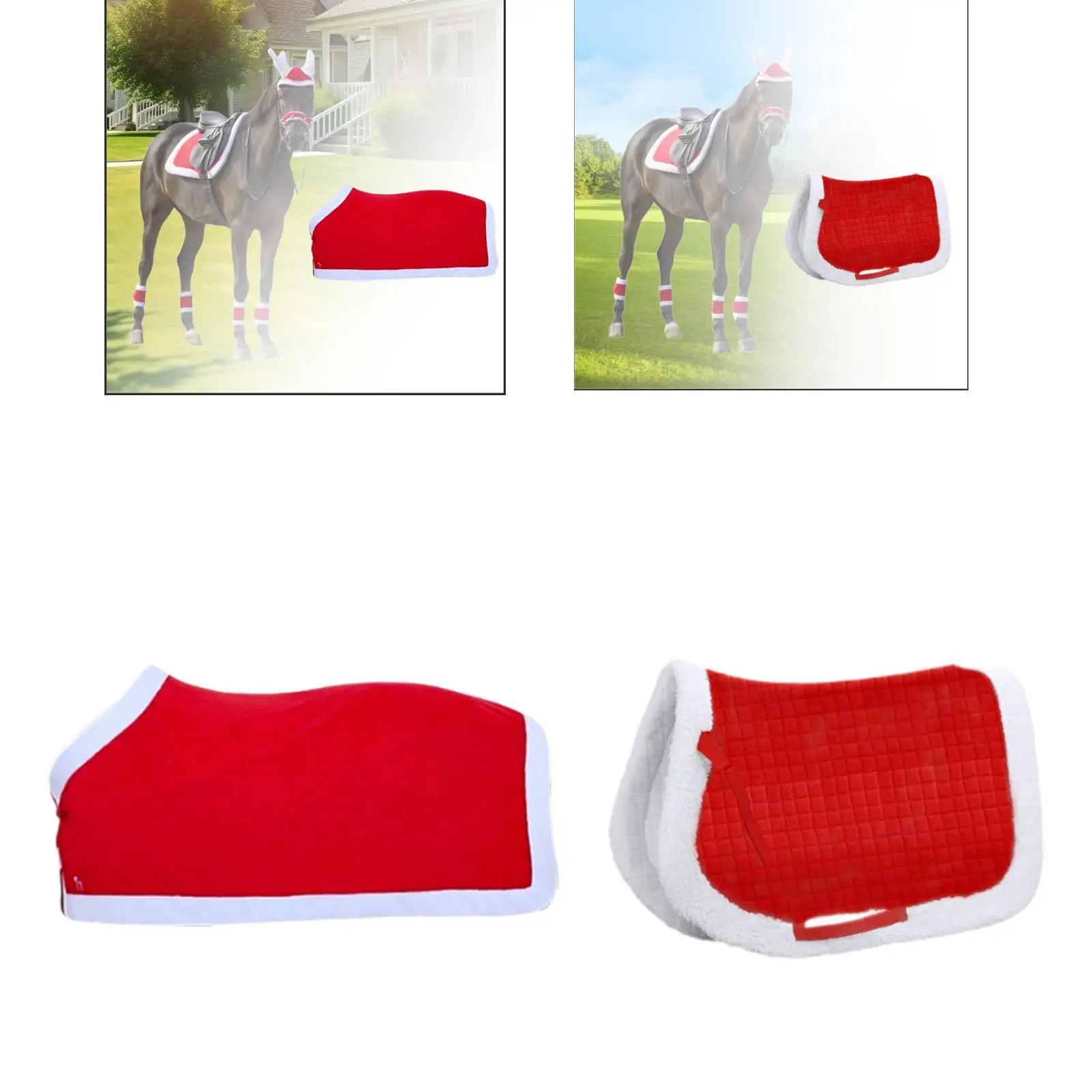 Horse Saddle Pad Blanket Soft Holiday Comfort Party Supplies Horse Sweat Pad
