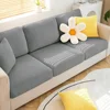 Elastic Sofa Cover for Living Room Jacquard Solid Sofa Seat Cover Grey Washable Seat Cushion Cover Furniture Protector Sectional 5