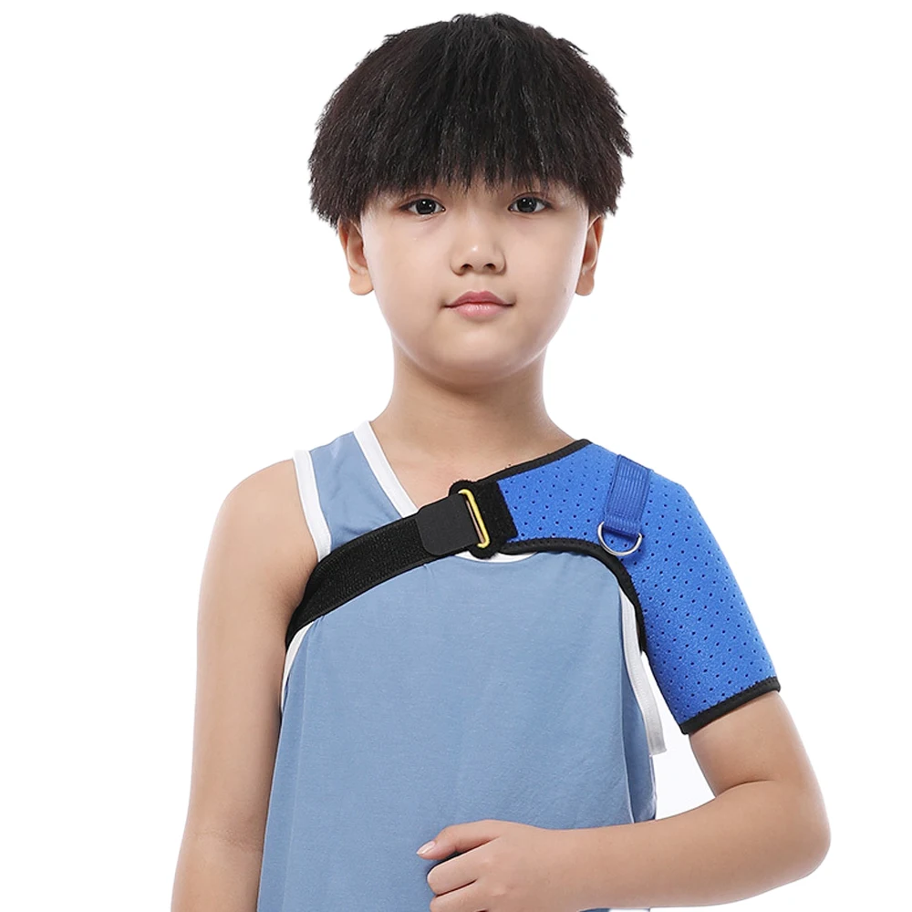 Shoulder Support with Pressure Pad for 4-12 years Kids, Adjustable Shoulder Brace for Torn Rotator Cuff, Tendonitis, AC Joint