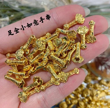 24k Pure Gold Pendants 999 Real Gold Charms Yellow Gold Small Gourd For  Bracelet About 0.14g - Charms - AliExpress