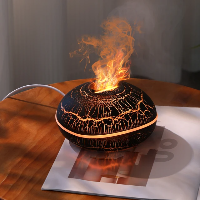 HygeaHumidifier Essential Oil Diffuser For Home And Bedroom Aromatherapy Fragrance Machine With Flame Function For Households 1