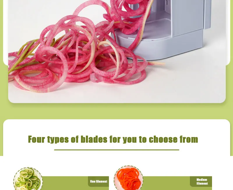 Professional Stainless Steel Spiralizer