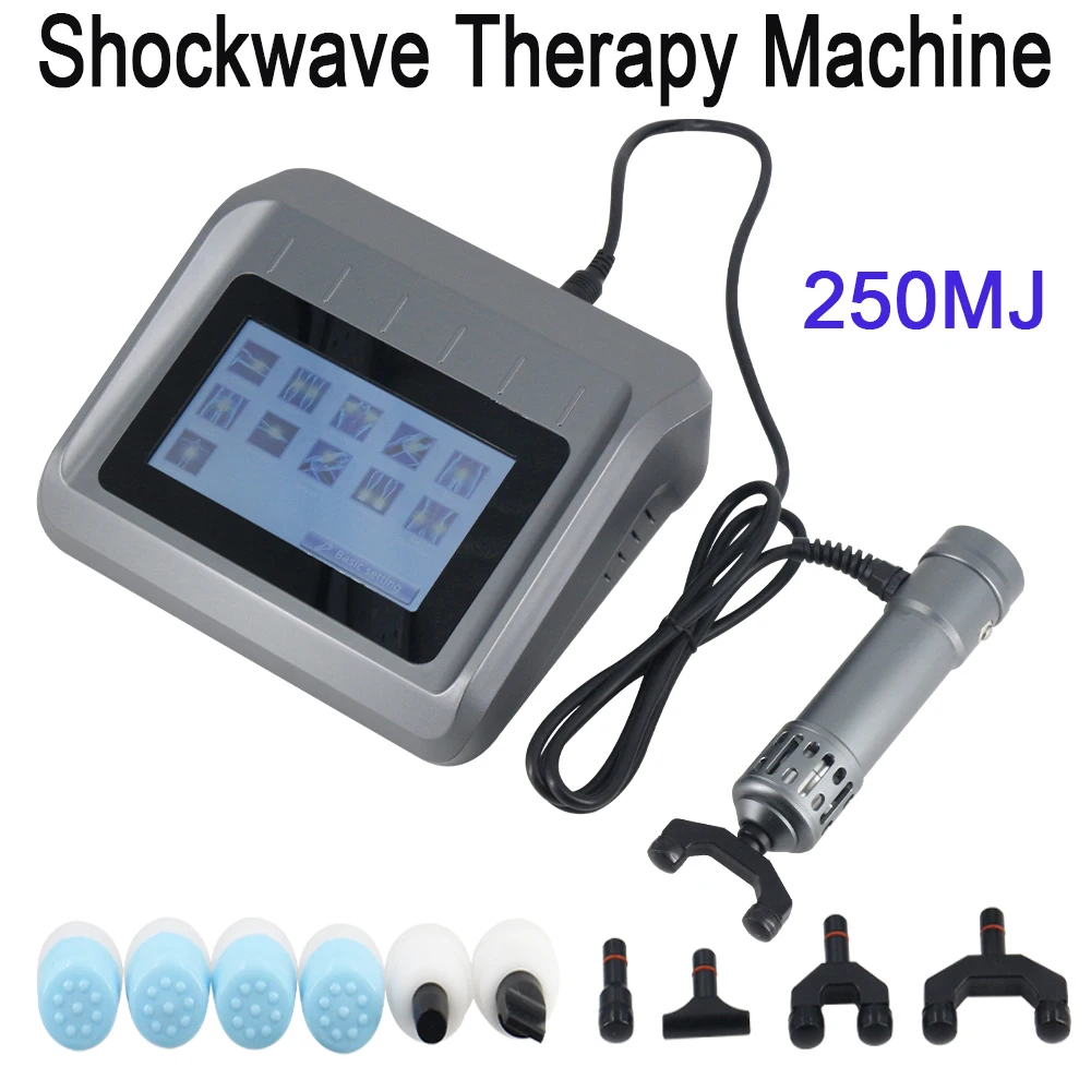 

Electromagnetic Extracorporeal Shock Wave Therapy Machine Pain Relieve Body Relax Muscle Massager 250MJ Shockwave Chiropractic