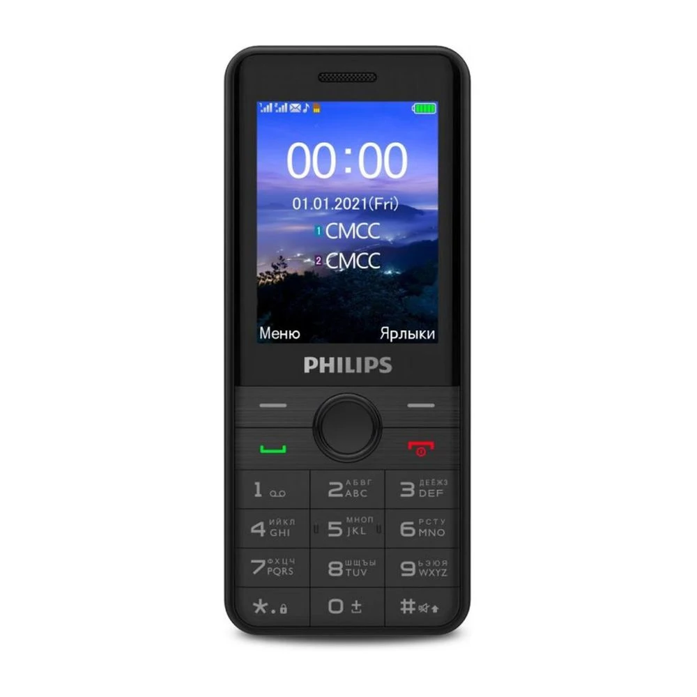 Мобильный телефон Philips Xenium E172 Black, 2.4 