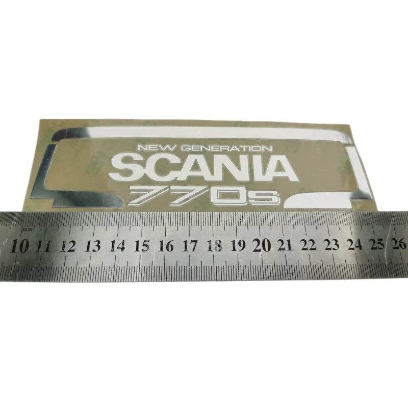 Metal Paste Model Back Front Stickers Decoration Parts for 1/14 Tamiya Truck Tractor Scania 56368 770s DIY RC Cars Upgrade Parts 3