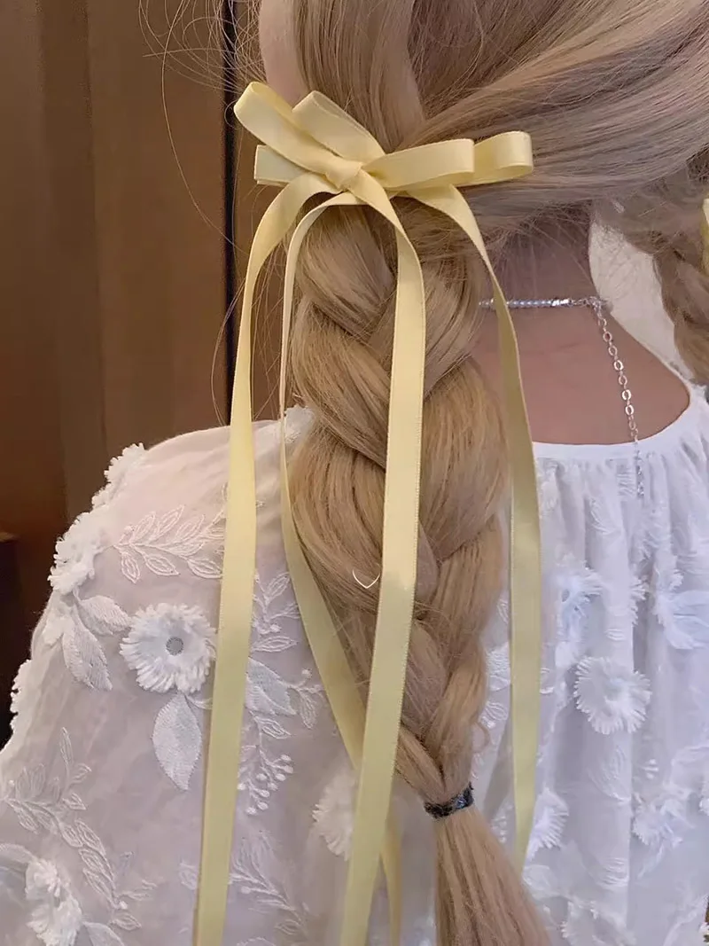 2023 neue Mode Stoff Band Haars pange Klemme süße Schleife Haarnadel Haars pangen für Frauen Mädchen Haarschmuck koreanischen Kopfschmuck Geschenk – Detail 5