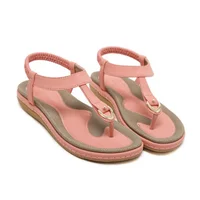 TIMETANG summer shoes women bohemia beach flip flops soft flat sandals woman casual comfortable plus size wedge sandals  C065 - Image 6