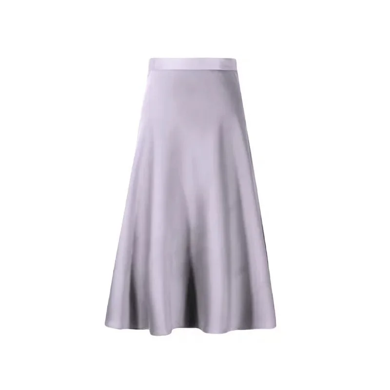 thumbnail image 1 of Falda de lyocell ligera de longitud media para mujer, nueva falda con borlas, diseño adelgazante en forma de A para ropa de calle de moda, verano 2024, 1 of 5