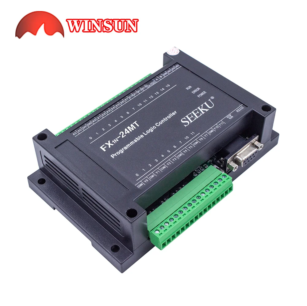 SeekU FX1N-24MT 24MR WS1N 24VDC Ǵ 220VAC PLC  ڵȭ  ̵  ġ Է 14  10 ǽð Ŭ