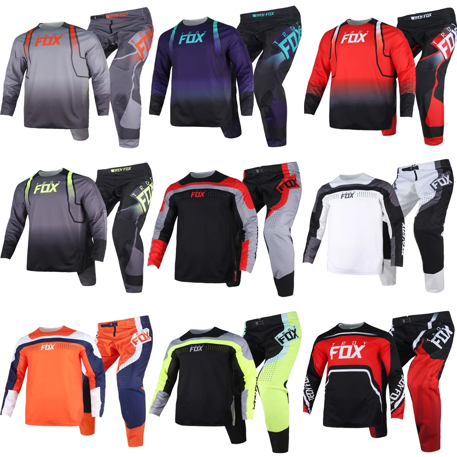 

2023 MX ATV MTB MBX 180/360 Toxsyk Nuklr Vizen Xpozr FGMNT Leed Motocross Dirt Bike Gear Set Jersey/Pants Combo Racing Suit Kit