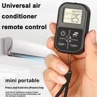    Télécommande universelle de climatisation 2025, nouveau, Applicable à n'importe quelle marque et équipé d'un panneau de télécommande de thermomètre 1